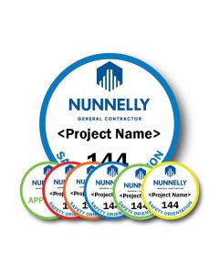 Nunnelly - Project Name Hard Hat Stickers